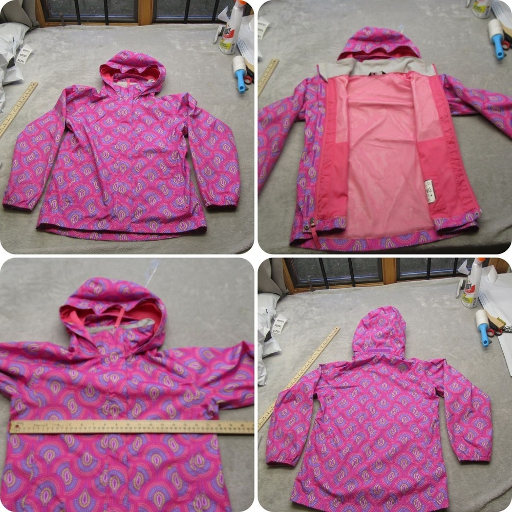 The North Face Jacket Girl Large 14/16 Pink‎ Water Resistant Hood FullZip Winter